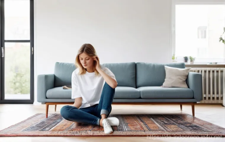 유해가스 포름알데히드 등  제거 - **Prompt:** A modern, minimalist living room in a newly renovated German apartment. Sunlight streams...